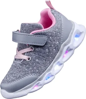 Toddler Girls Led Shoes Kids Light Up Sneakers