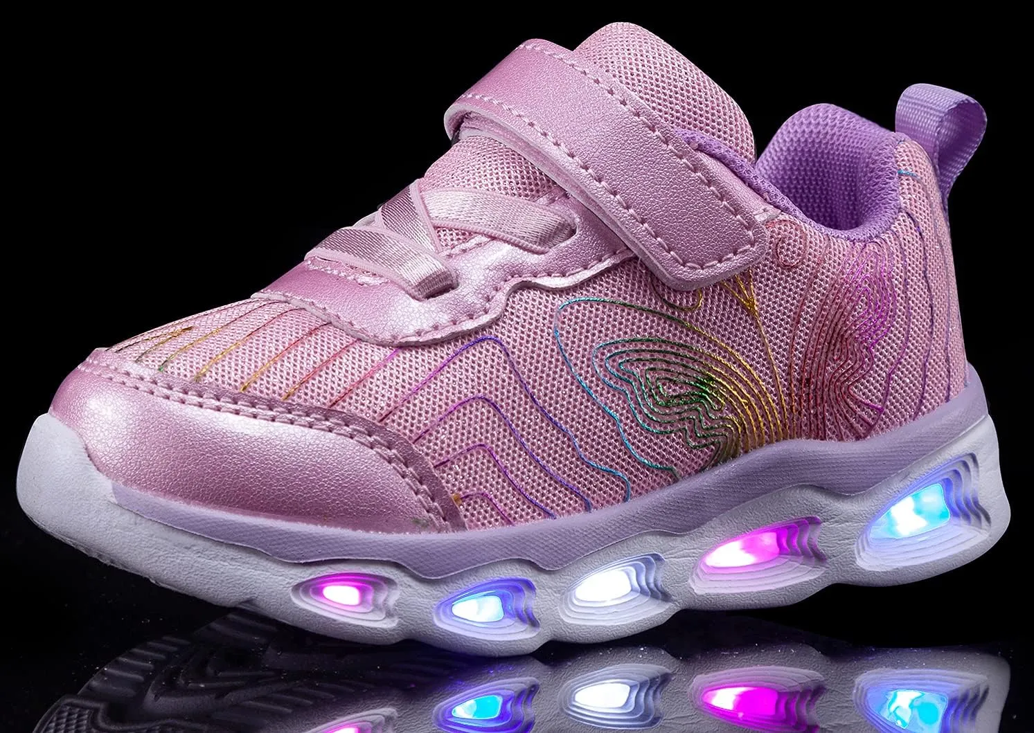 Toddler Girls Led Shoes Kids Light Up Sneakers