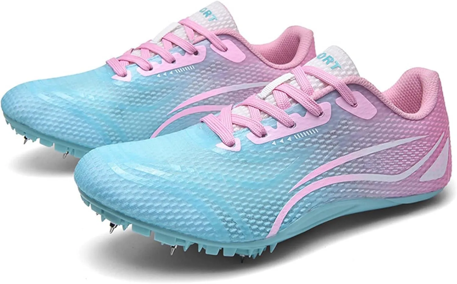 Track and Field Shoes for Women with Spikes Running Racing Shoes Cross Jumping Sprint Sneakers for Boys and Girls Kids