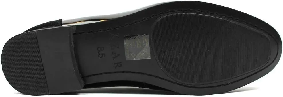 Tuxedo Black Suede Patent Leather Slip On Loafer Modern Bradley Dress Shoes by Azar