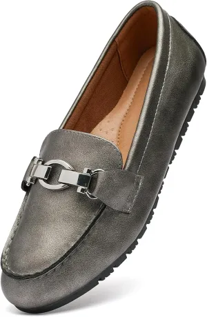 VERDASCO Women's Loafers Comfort Slip-Ons Flat Work Shoes Casual Moccasins Penny Loafers Lady Dress Shoes