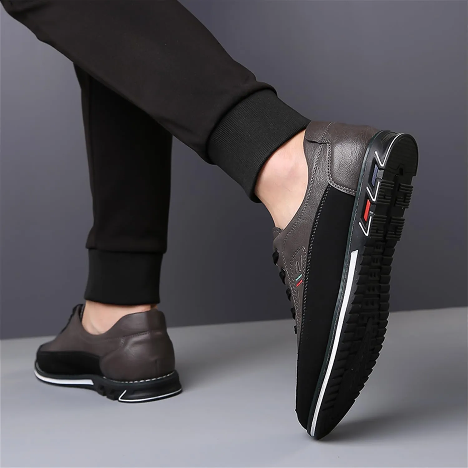 Veslexth Men Casual Business Shoes Lace Up Adjustable Loafers Driving Working Walking Party Formal Oxfords