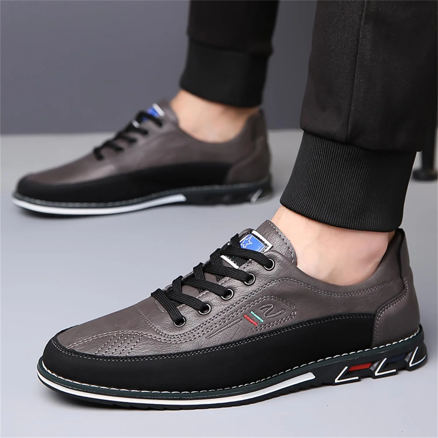 Veslexth Men Casual Business Shoes Lace Up Adjustable Loafers Driving Working Walking Party Formal Oxfords