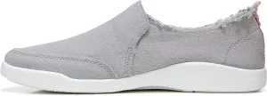 Vionic Women's Malibu Slip-ons Sneakers, Light Grey Canvas, 7.5