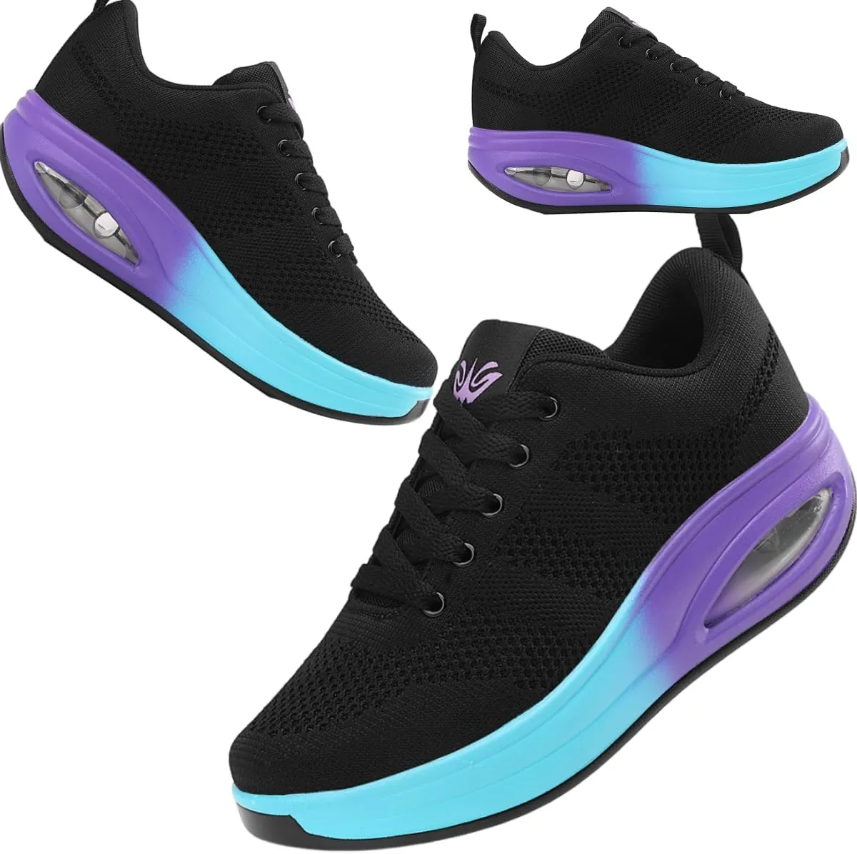Walking Shoes for Women Air Cushion Nurse Slip Resistant Work Sock Sneakers Food Service Platform Comfortable Weight Light