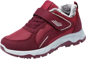 Winter Booties Warm Snow Boots Weather Comfortable And Mid Calf Sneaker 𝐖aterproof Plush Lined Walking Sneaker