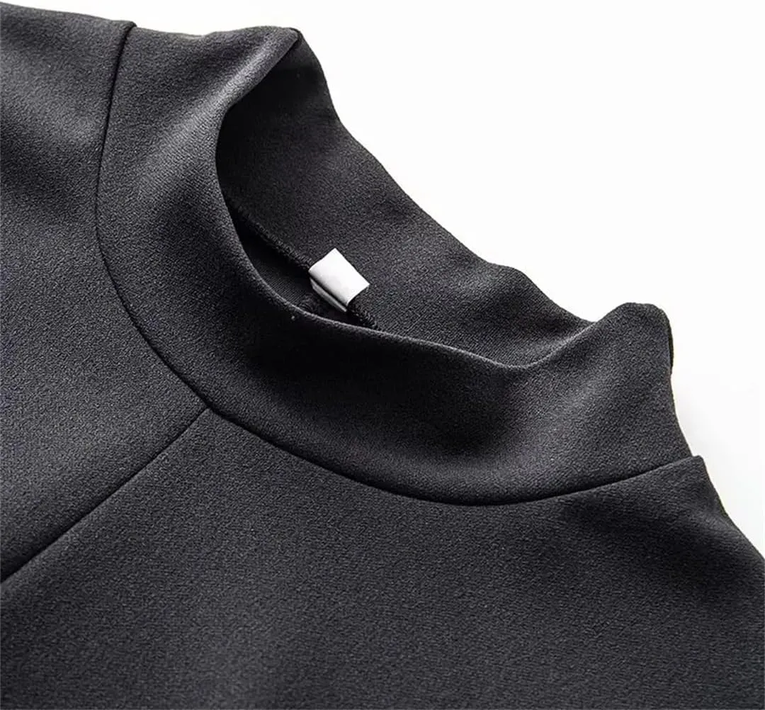 Women Soft Comfortable Sleeveless Dress Solid Color Draped Off-Shoulder Slim Midi Dresses