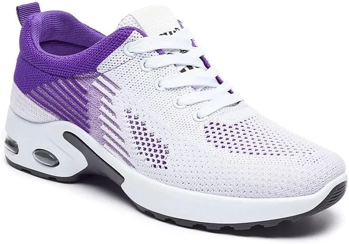 Women's Casual Sneakers – Lightweight,Breathable Non-Slip Walking Shoes for Work,Mesh Air Cushion Sneakers for Gym Workout Sports
