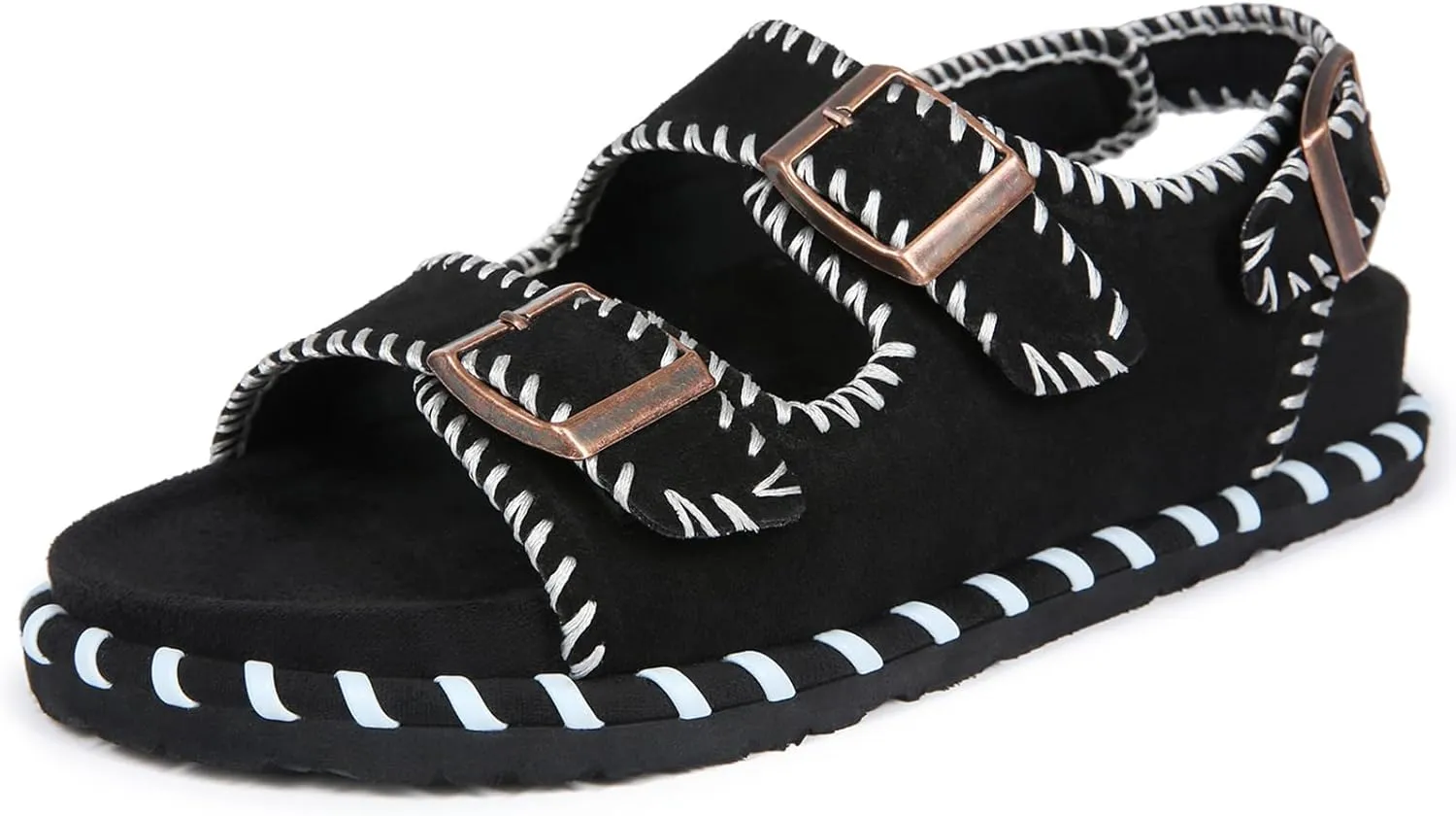 Women's Flat Sandals With Adjustable Straps, Casual Shoes for Women Boho Walking Sandals for Beach & Summer Wear