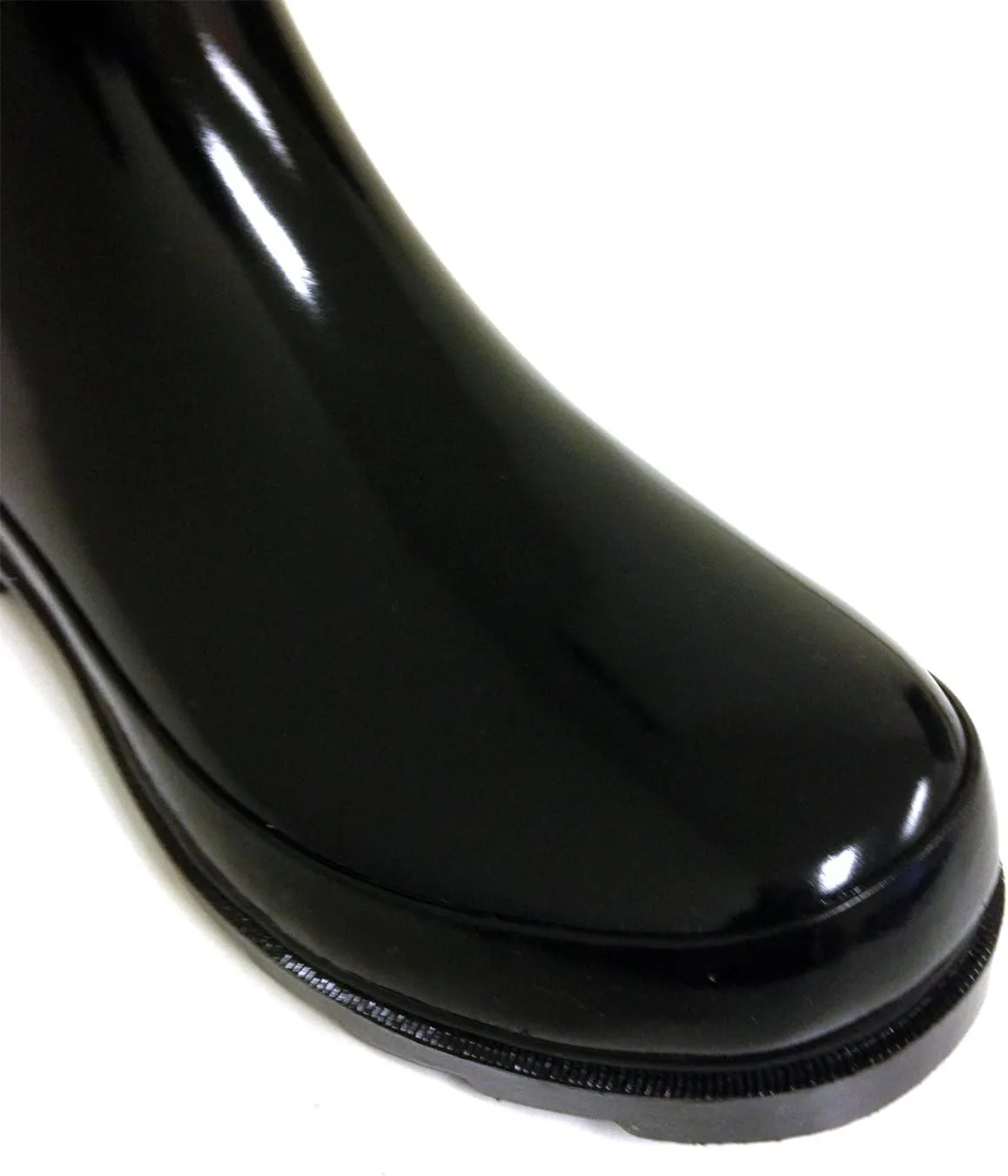 Women's Rain Boots Adjustable Buckle Fashion Mid Calf Wellies Rubber Knee High Snow Multiple Styles