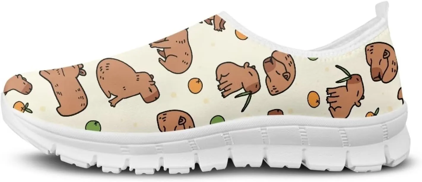 Women's Shoes Fashion Casual Cozy Slip-On Low Top Non-Slip Loafers Running Exercise Workout Tennis Sneaker for Women US 5.5-11.5