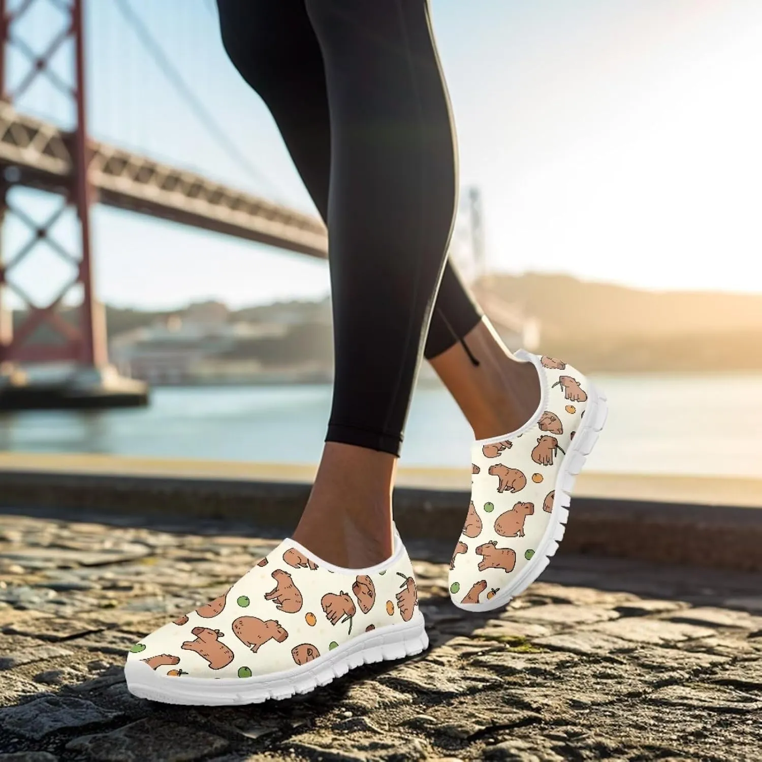 Women's Shoes Fashion Casual Cozy Slip-On Low Top Non-Slip Loafers Running Exercise Workout Tennis Sneaker for Women US 5.5-11.5