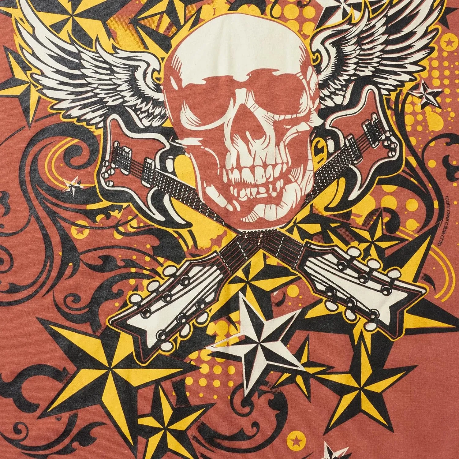 Women's Short Sleeve Crop Tops Crew Neck Skull Star Print Gothic T Shirts Aesthetic Grunge Going Out Y2k Blouses Top
