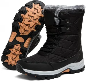 Womens Snow Boots Winter Boots for Women Fur Lined Waterproof Anti-Slip Backpacking Outdoor Ladies Walking Shoes