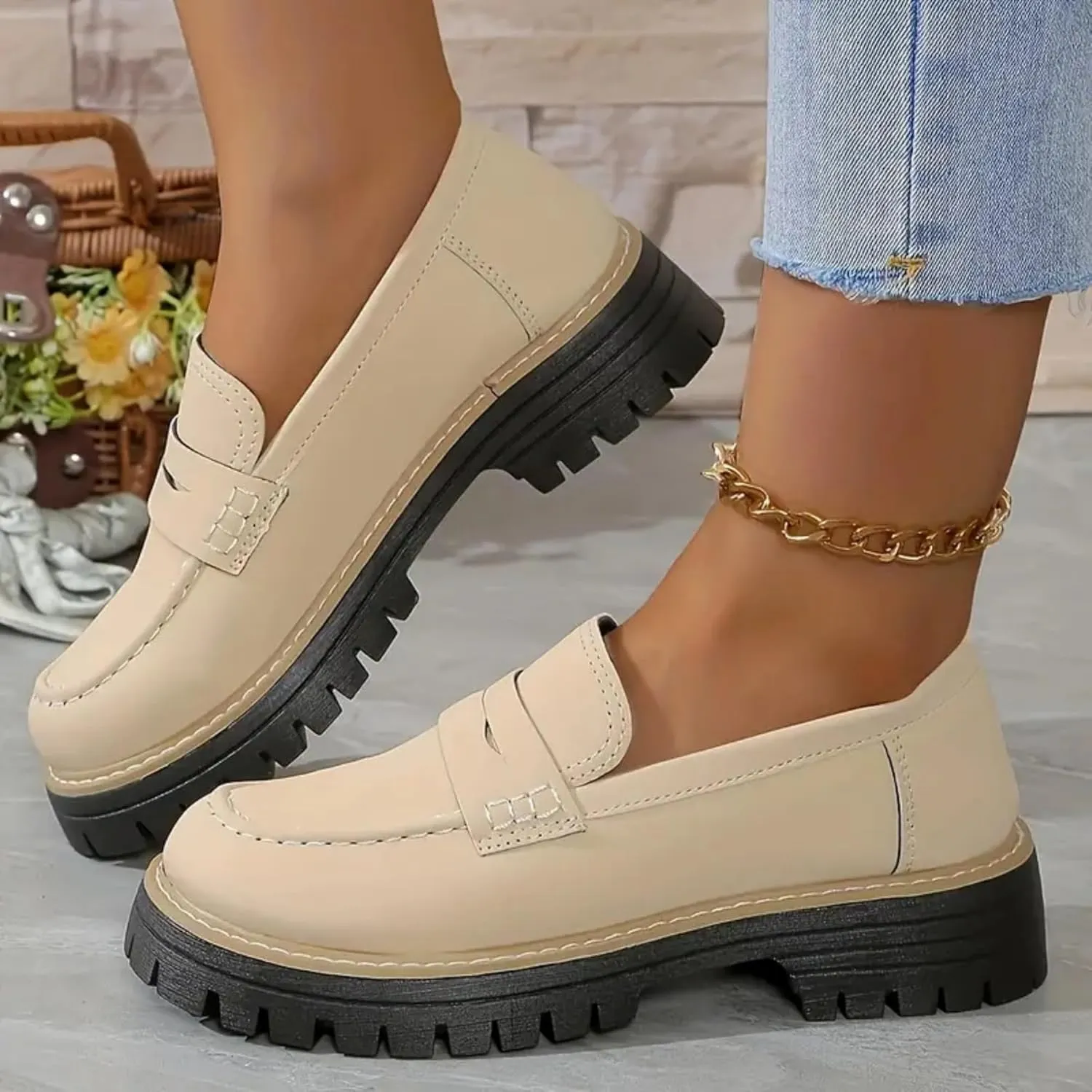 Women's Suede Penny Loafer Comfort Driving Moccasins Casual Slip-Ons Loafer Flats Business Work Shoes