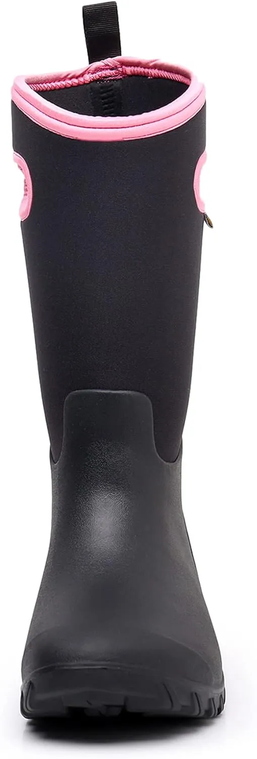 WTW Women's Rubber Rain Boots 100% Waterproof Insulated Neoprene Garden Mud Boots Outdoor Hunting Snow Boots for Women