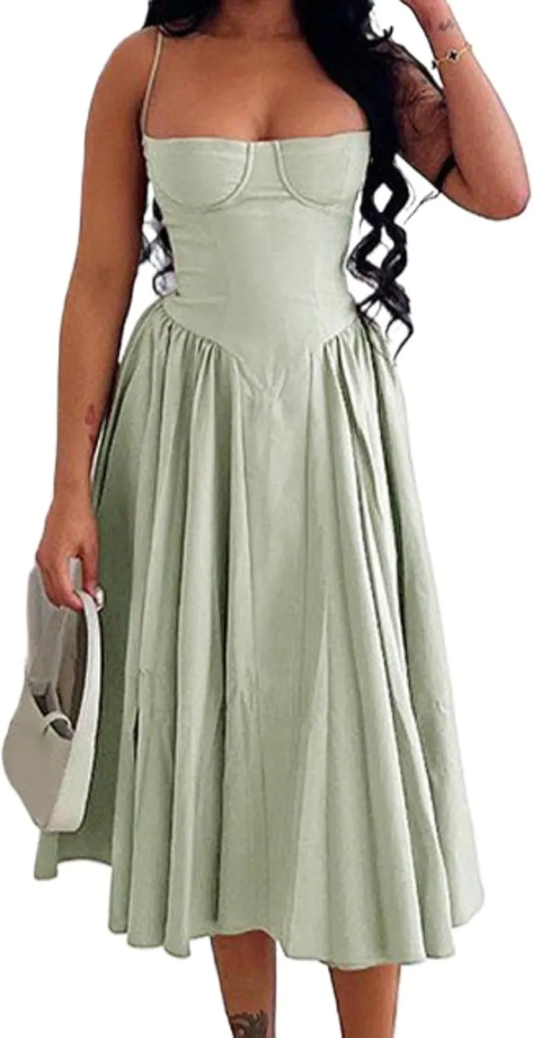Y2k Dress Dress for Women Slip Dress Corset Dress Maxi Dress Drop Waist Dress Women Casual Dresses Vacation Dress