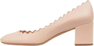YDN Women Comfortable Almond Toe Slip on Pumps Wavy Design Low Chunky Heel Loafers Date Office Shoes