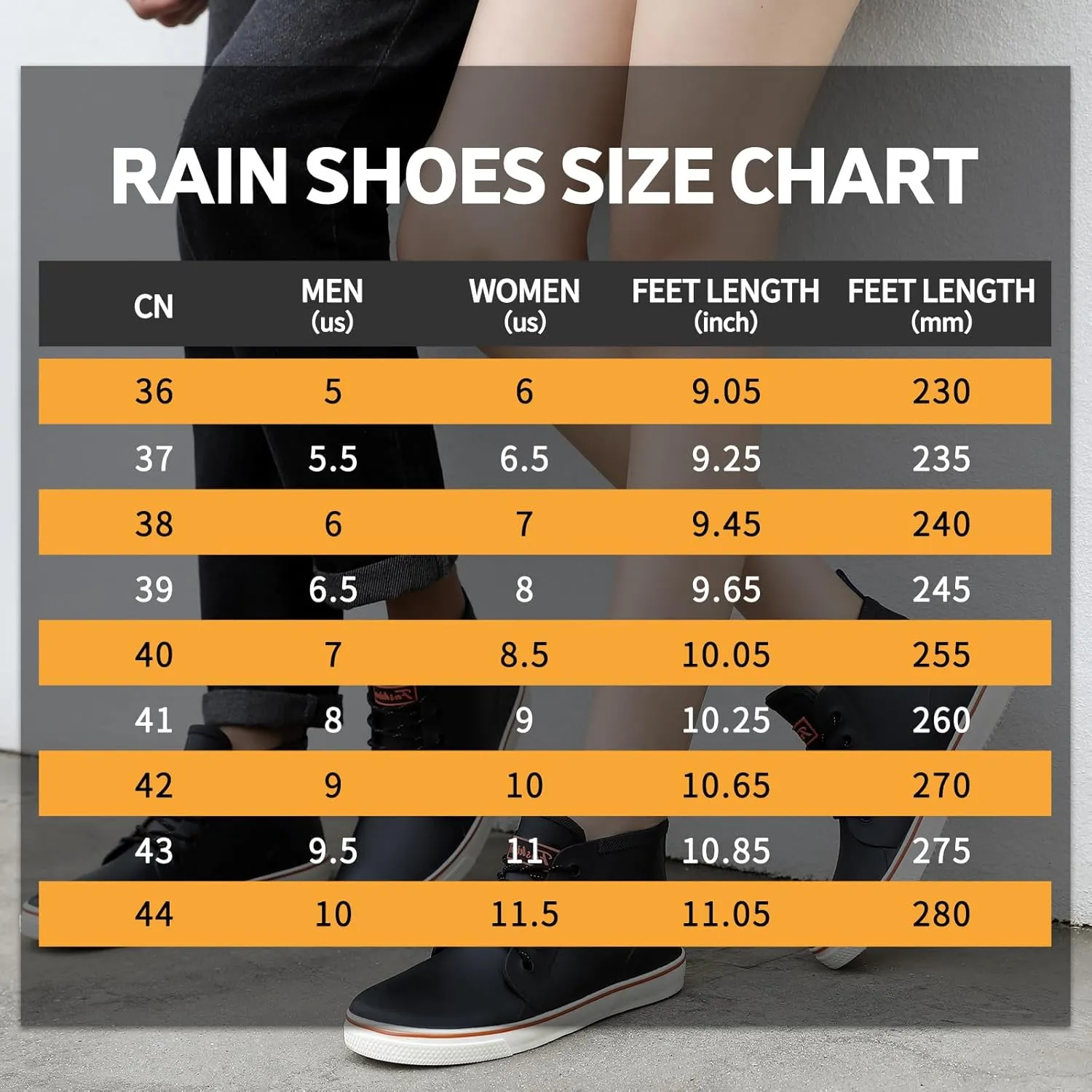 YUHITYGZGS Rain Boots for Women and Men, Waterproof Rubber Garden Boots Unisex Short Ankle Rain Shoes Lace Up Fishing Deck Boots Comfortable Anti-Slip Rainboots for Muck Mud Working Outdoor