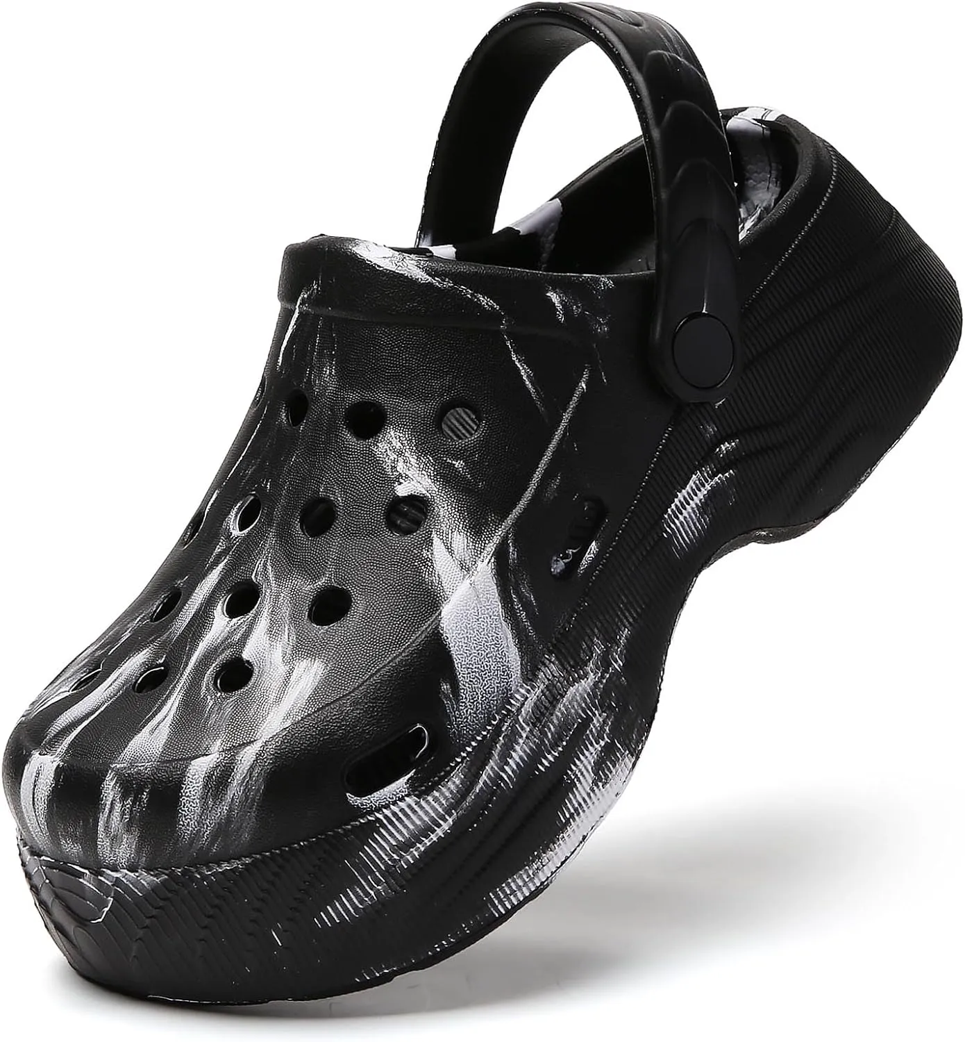YUKTOPA Women's Platform Clogs Slip On Garden Shoes Lightweight Non Slip Beach Pool Sandals Indoor Outdoor Walking Slippers